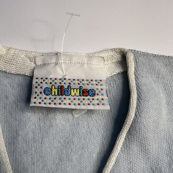Vtg 1980's Childwise Baby Toddler Sweater Blue Coastal Nautical Preppy 18 Months - Picture 6 of 9